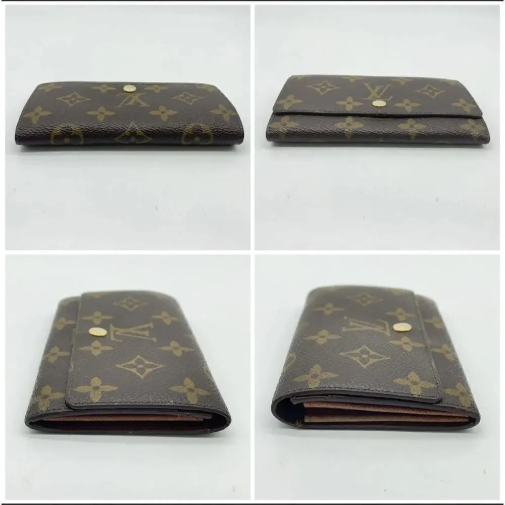 Auth Louis Vuitton Monogram Porte monnaie zip wallet NS121066, 8912AN